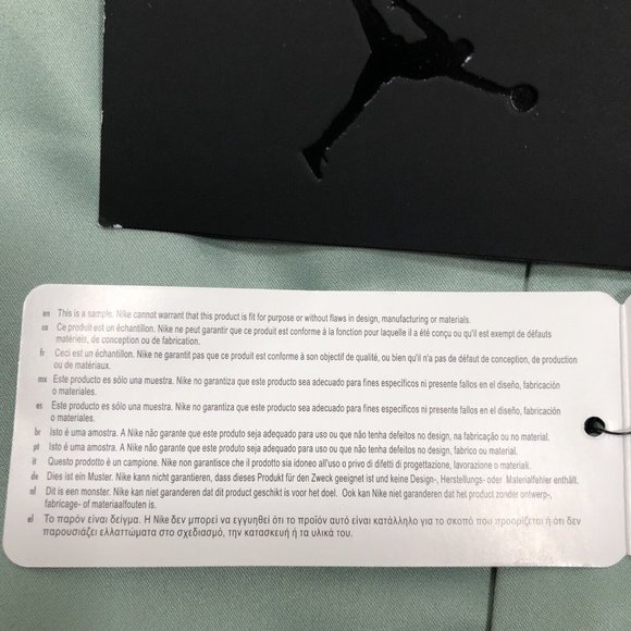 Air Jordan Men's Rare Sample 'Sage Green' Varsity Jacket AV5004-369 size L - Picture 8 of 8